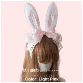 Handmade bunny ears headbow KC (AC02)